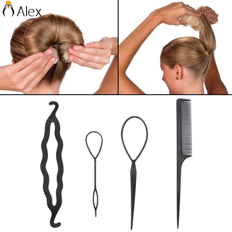 DIY Hair Styling Tools Hair Bands For Girls Hair Braid Bun Maker ALSG |  Shopee Singapore