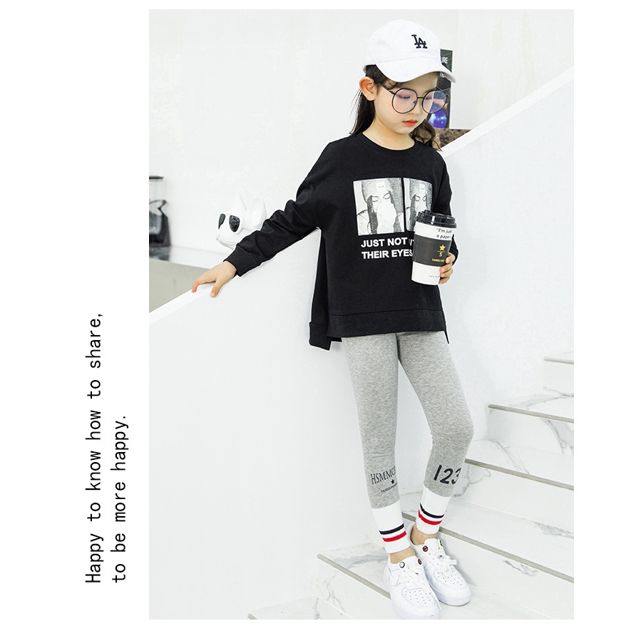 Girls' leggings, spring and autumn new style girls' casual wear thin baby clothes