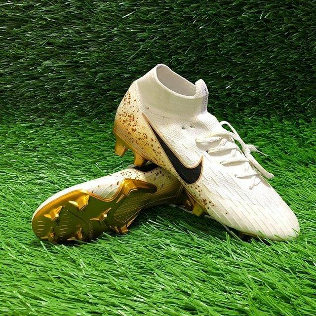 nike football boots white gold