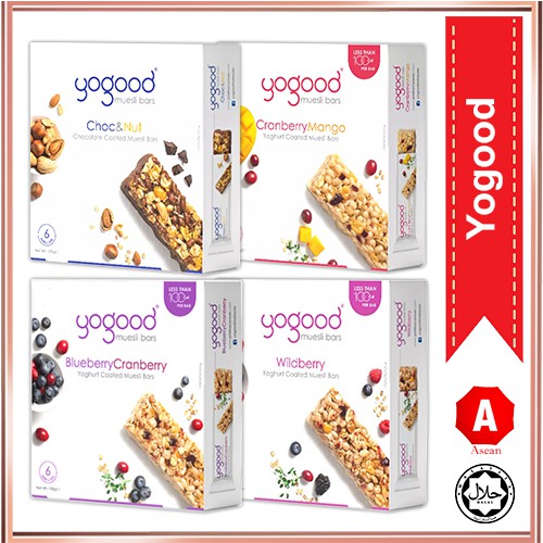 Yogood Muesli Bar Assorted Flavors Blueberry Cranberry / Chocolate