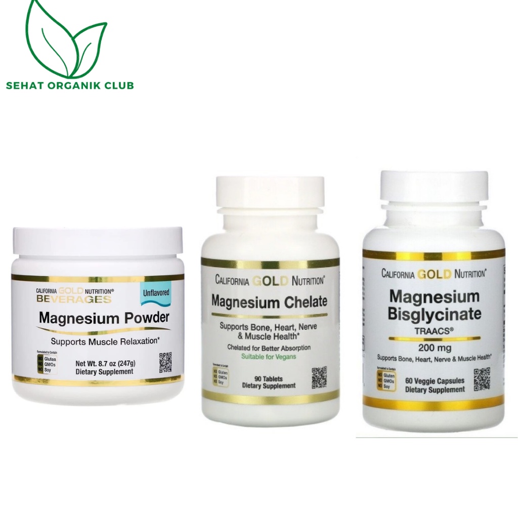 California Gold Nutrition Magnesium Chelate 210 mg 90 Tablets ...