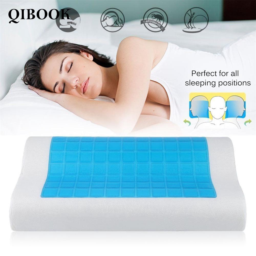 Best Cooling Gel Memory Foam Pillow Reversible Orthopedic Bed