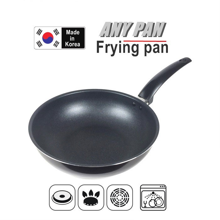Shop Malaysia Korea Standard Quality 28cm Stone Coating Frying Pan Wok Pan Shopee Singapore