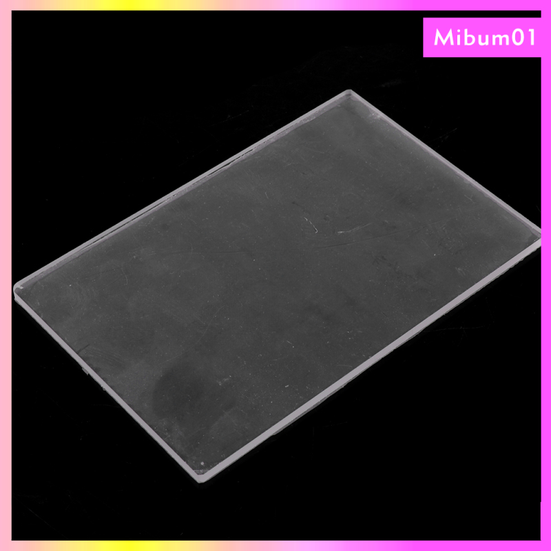 FITYLE High Quality Acrylic Transparent Clay Pottery Sculpture Tool Workbench Pressure Plate DIY Polymer Clay Acrylic Sheet Backing Board for Shaping Tools 10X10X0.4CM Transparent 