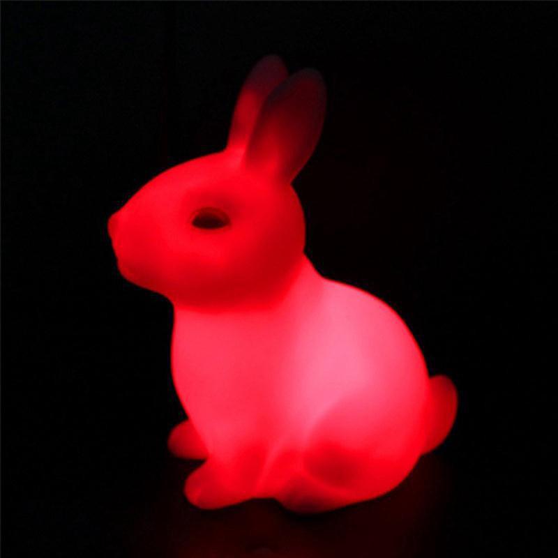 Cute Easter Rabbit Bunny Shape LED Night Light Decoration Table Lamp #3
