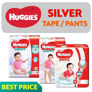 💕 BEST DEAL 💕 Huggies Disposable Diaper - Silver Tape & Silver Pants - Carton Sales
