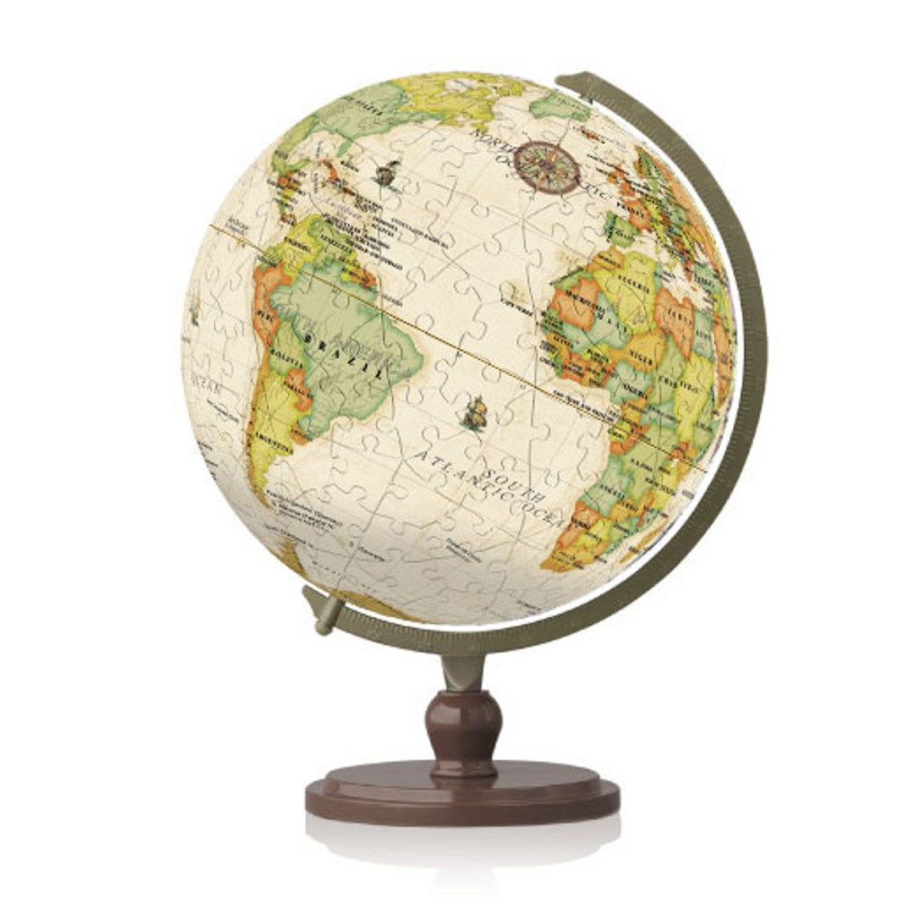 Pintoo Puzzle Globe (Yellow Marble 
