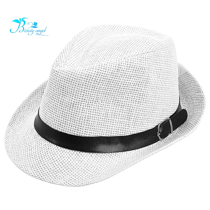 white summer hat