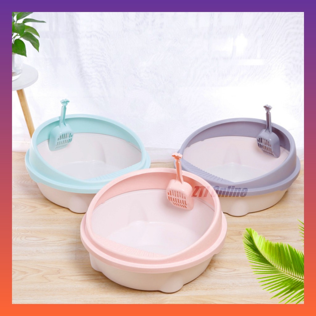 2022 New European Round Cat Shape Cat Litter Box Tray 2022 New European Round Cat Shape Cat Litter Box Tray