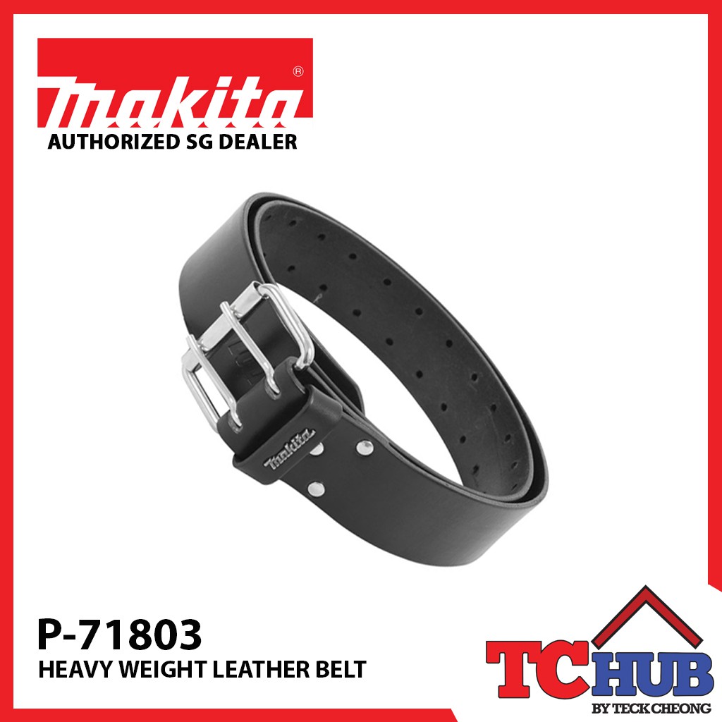 Genuine Makita P-71803 Heavyweight Hard Wearing premium Leather Belt 