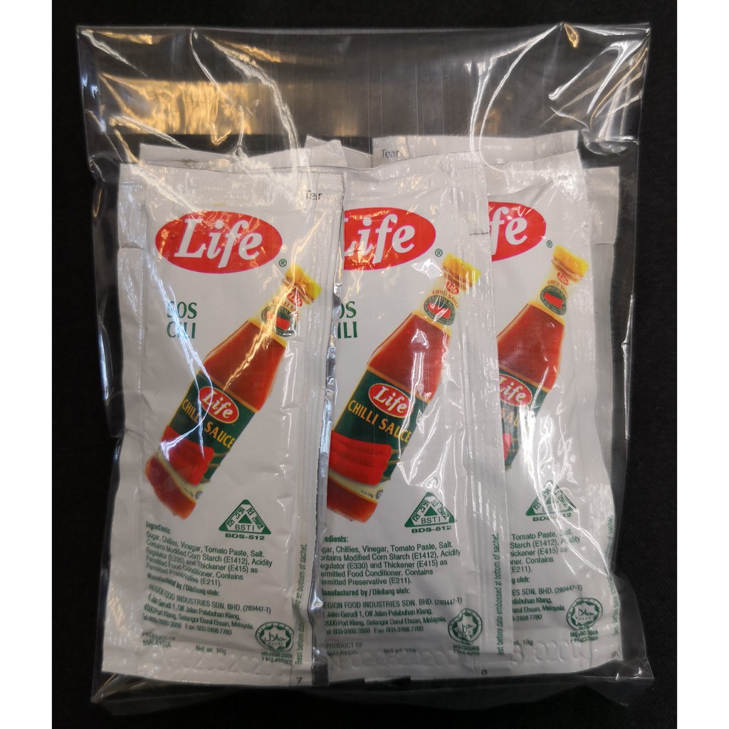 Life Chilli Sauce Sachet 10g 10 Pcs Shopee Singapore