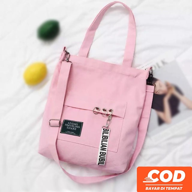 Tote Bag School Bag For Women College Canvas Thick 3in1 Bubilian Arista