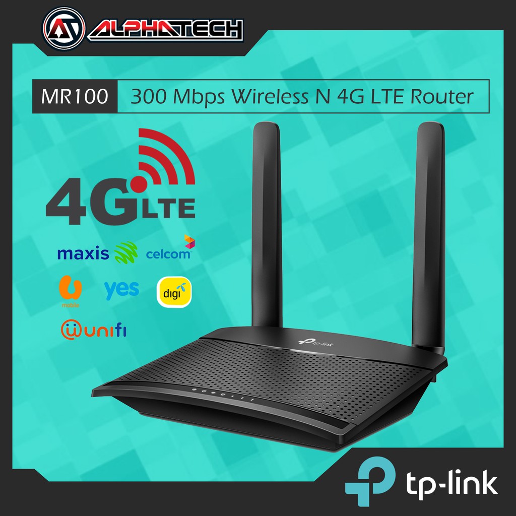 Tp Link Tl Mr100 300 Mbps Wireless N 4g Lte Router Shopee Singapore