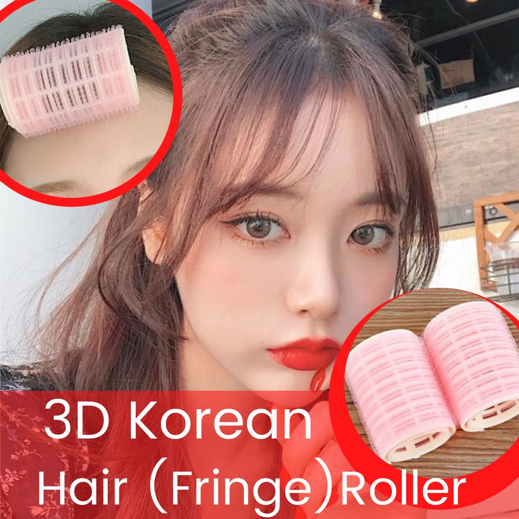💗 3D PRIME Korean Airy Fringe Hair Rollers (with cover) 💗 SG STOCK💗