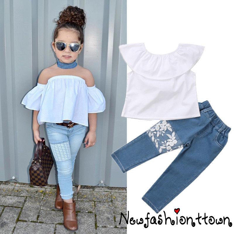 kids jeans and top