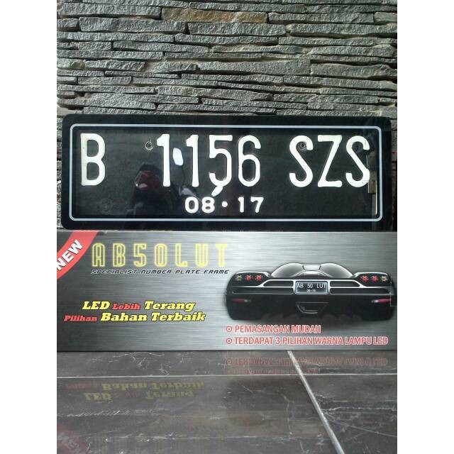 car number plate plastic cover