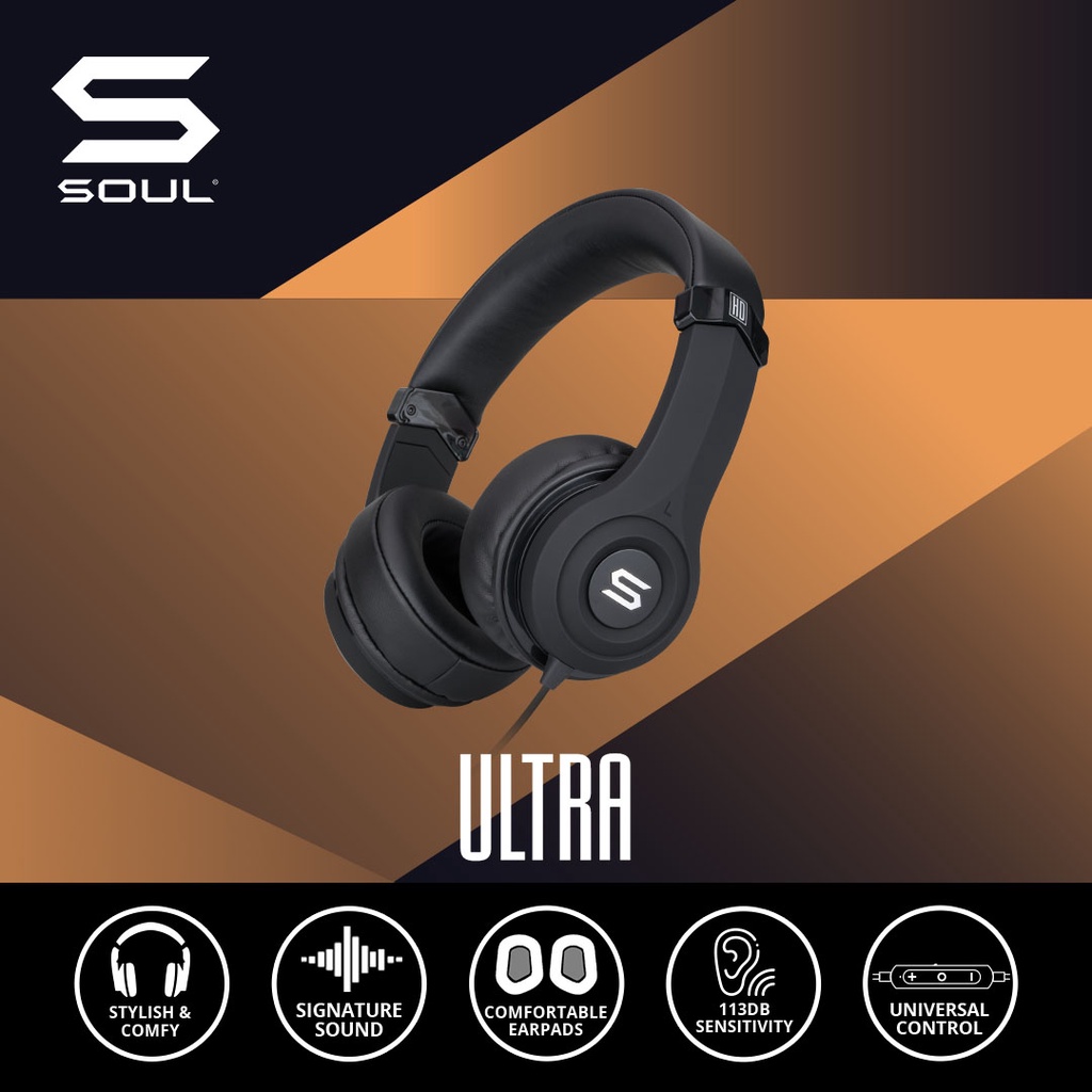 SOUL Ultra High Definition Dynamic Bass On-Ear Headphone