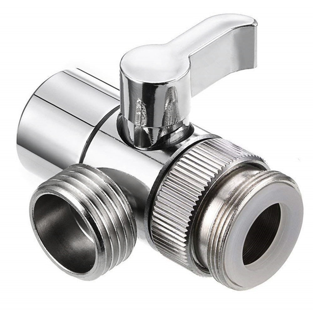 Faucet Splitter Home Kitchen Adapter Copper Water Tap Diverter Sink