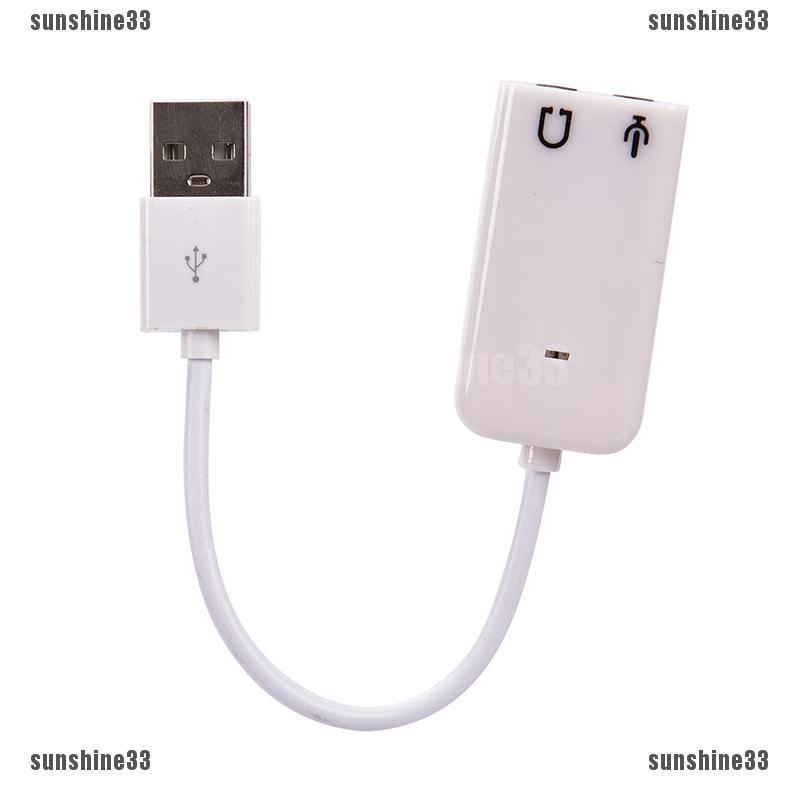 USB to 3.5mm Headphone /&Microphone Jack Audio Adapter External Stereo Sound Card
