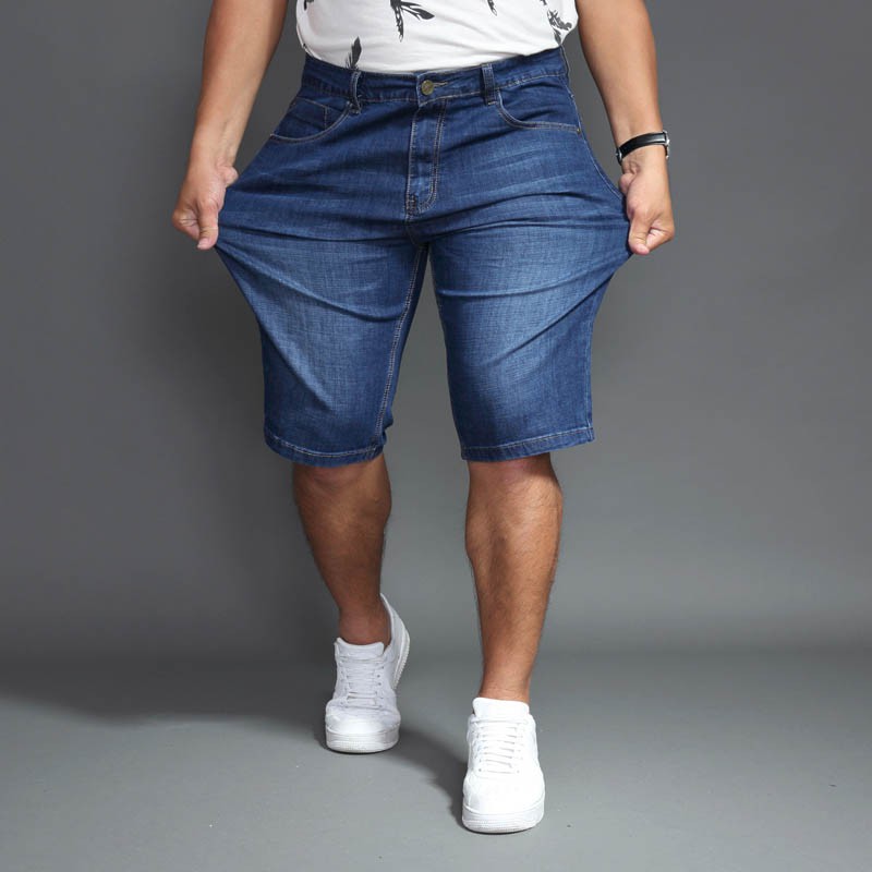 mens plus size jean shorts