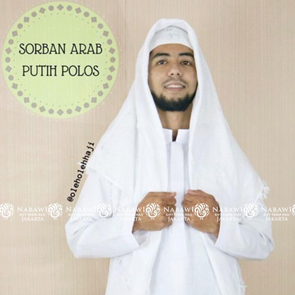 Plain White Arabic Turban By By Hajj And Umrah Nabawi Shopee Singapore