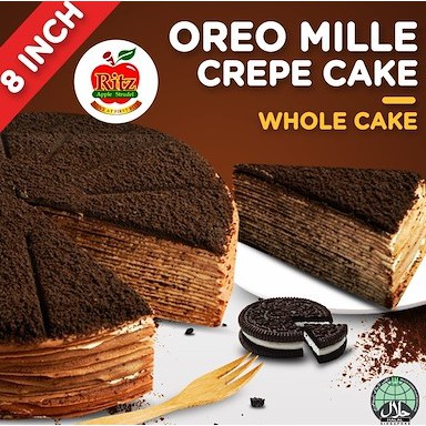 Ritz Apple Strudel Pastry Oreo Mille Crepe Cake 8 Inch Shopee Singapore