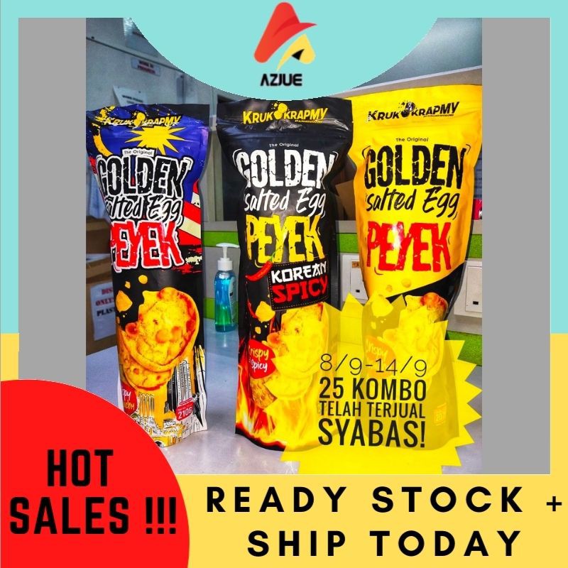 Golden Salted Egg Peyek Extra Freegift Shopee Singapore