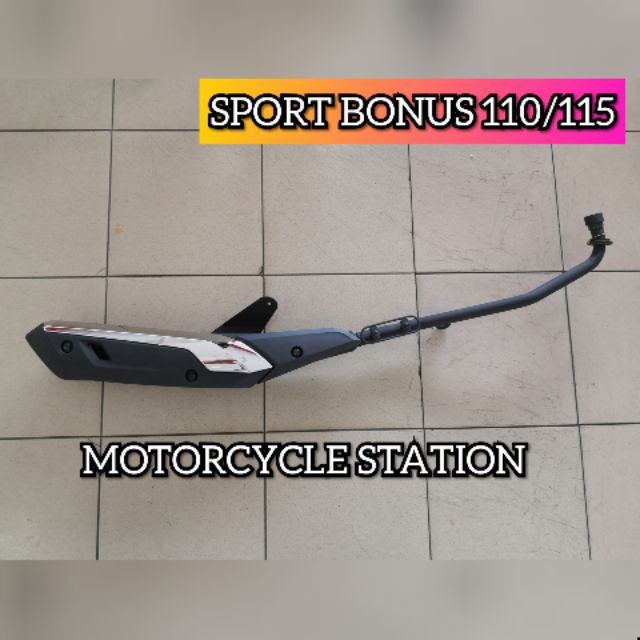 Original Muffler Pipe Exhaust Sport Bonus 110 115 Sym Shopee Singapore