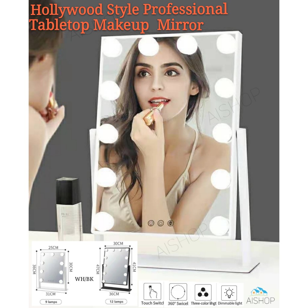 [SG Seller] Hollywood Style Professional Tabletop Lighted Vanity Makeup