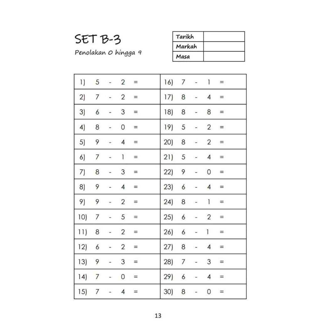 Ready Stock Teaching Book For Mathematics Training To Learn To Do Not Be Sifir To Add The Tolak Shopee Singapore