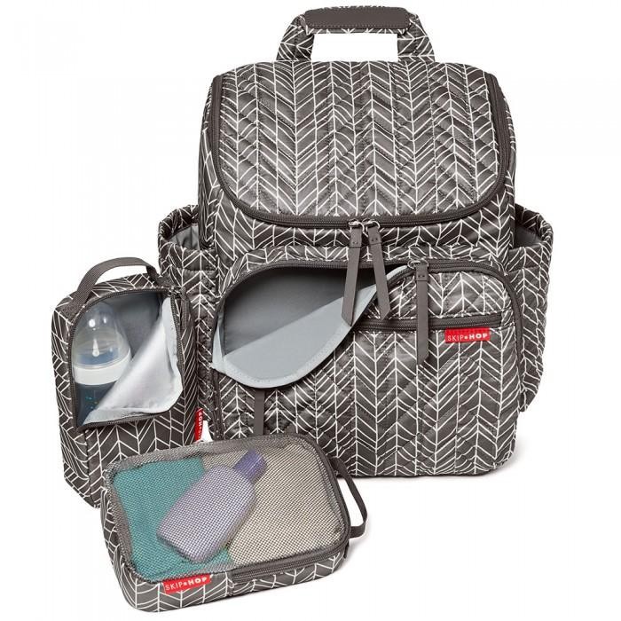 Skip Hop Forma Backpack Diaper Bag Grey Feathers Shopee Singapore