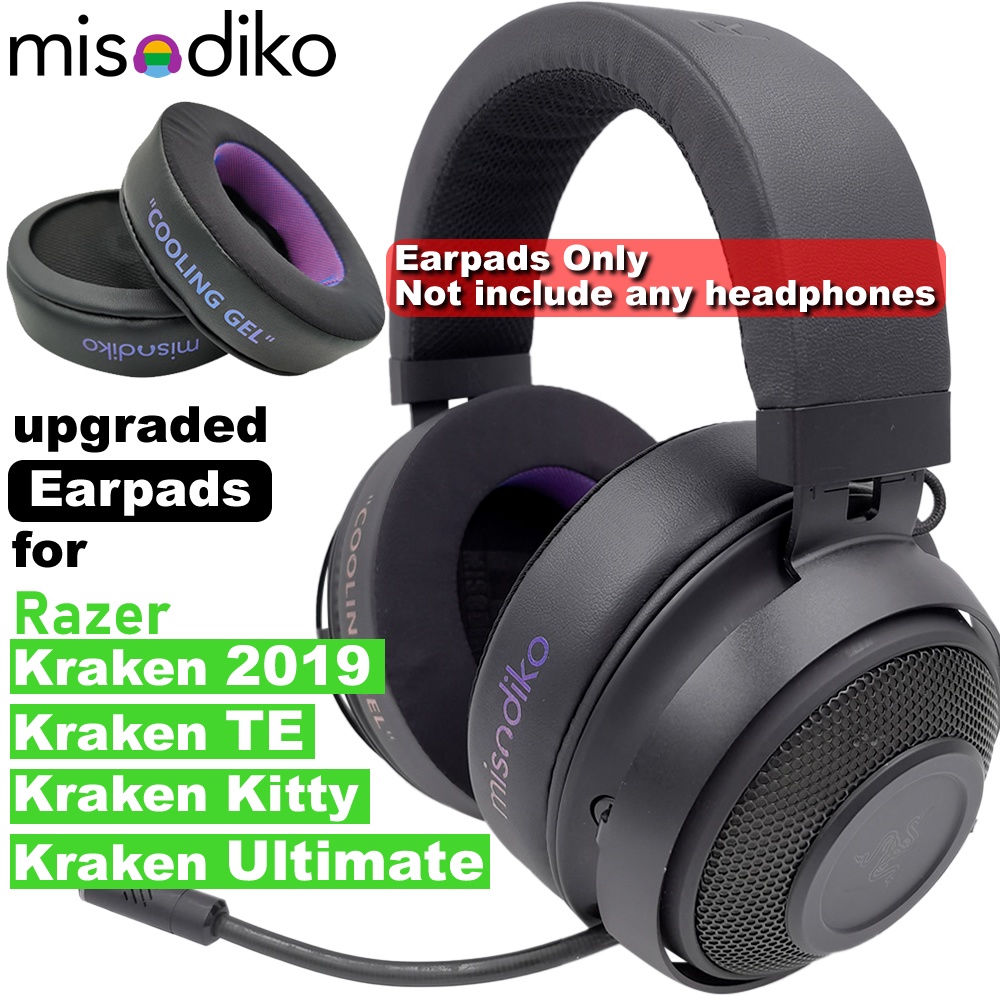 misodiko Ear Pads Cushions Replacement for Razer Kraken 2019/ Ultimate/ TE/ BT/ Kitty Headset | Shopee