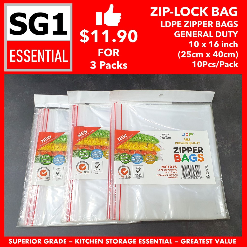 zip lock bags for food