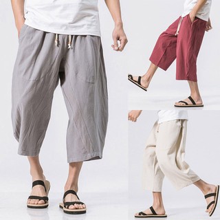 plus size linen harem pants