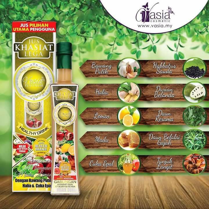 Vasia Platinum 260ml Honey Lemon Juice Drinks For Halia And Vinegar Garlic Lemon Vinegar Epal Shopee Singapore