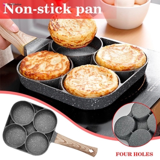 4 Hole Fried Egg Burger Pan Non-stick Multipurpose Egg Frying Pan Kitchen Utensil