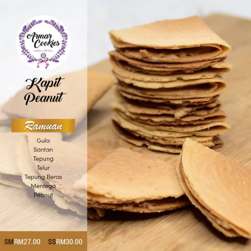 Kuih Kapit Core Chocolate Peanut Butter Original Shopee Singapore