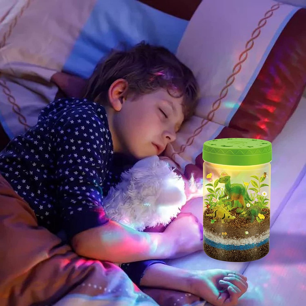 Lightup Dinosaurs Terrarium Kit for Kids STEM Educational DIY Science