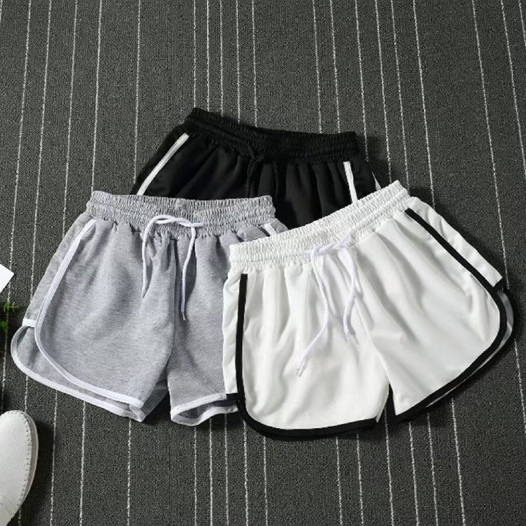 high waist drawstring shorts
