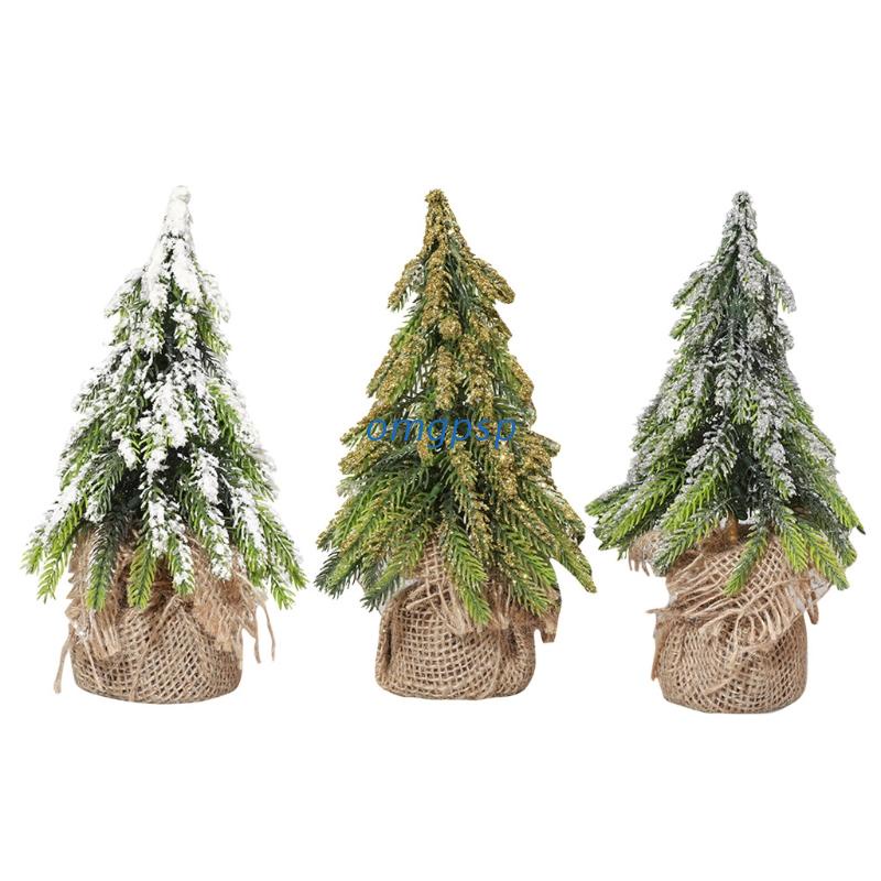 Og [Ready Stock] Desktop Miniature Snow Pine Tree Mini Christmas Trees With Burlap Base Table Decor Winter Home Decorations 2022 New Year Gifts | Shopee Singapore