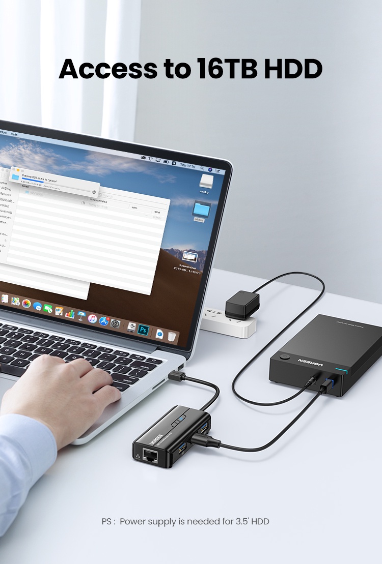 UGREEN USB USB3.0 Lan 1000Mbps Adapter USB RJ45 USB