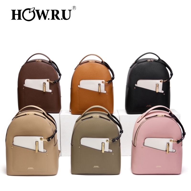 How.R.U Original 2n1Backpack Leather For Women
