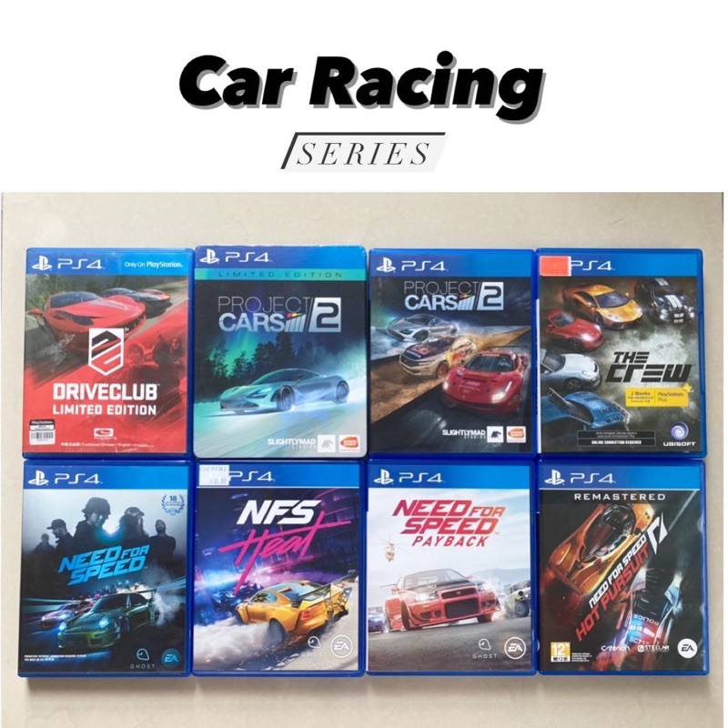 Ps4 Games 100 Original Car Racing Series Need For Speed Project Cars The Crew Gt Sports Shopee Singapore