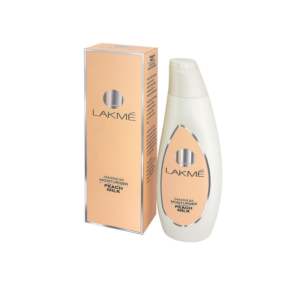 lakme moisturizer peach milk price