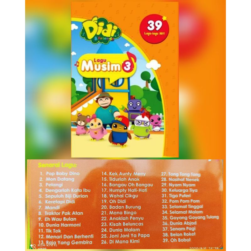 Dvd Didi Friends Lagu Musim 3 Shopee Singapore