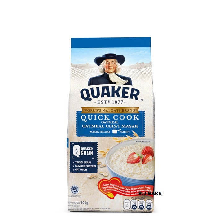 Quaker Quickcook Oat Mead Bag 800g Shopee Singapore