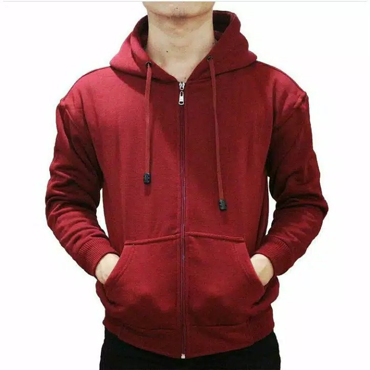 maroon zipper hoodie