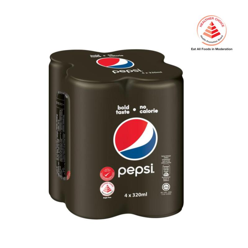 Pepsi Black (4 X 320Ml) | Shopee Singapore