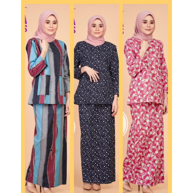 Clearance Stock Baju Kurung Kedah Berpoket Shopee Singapore