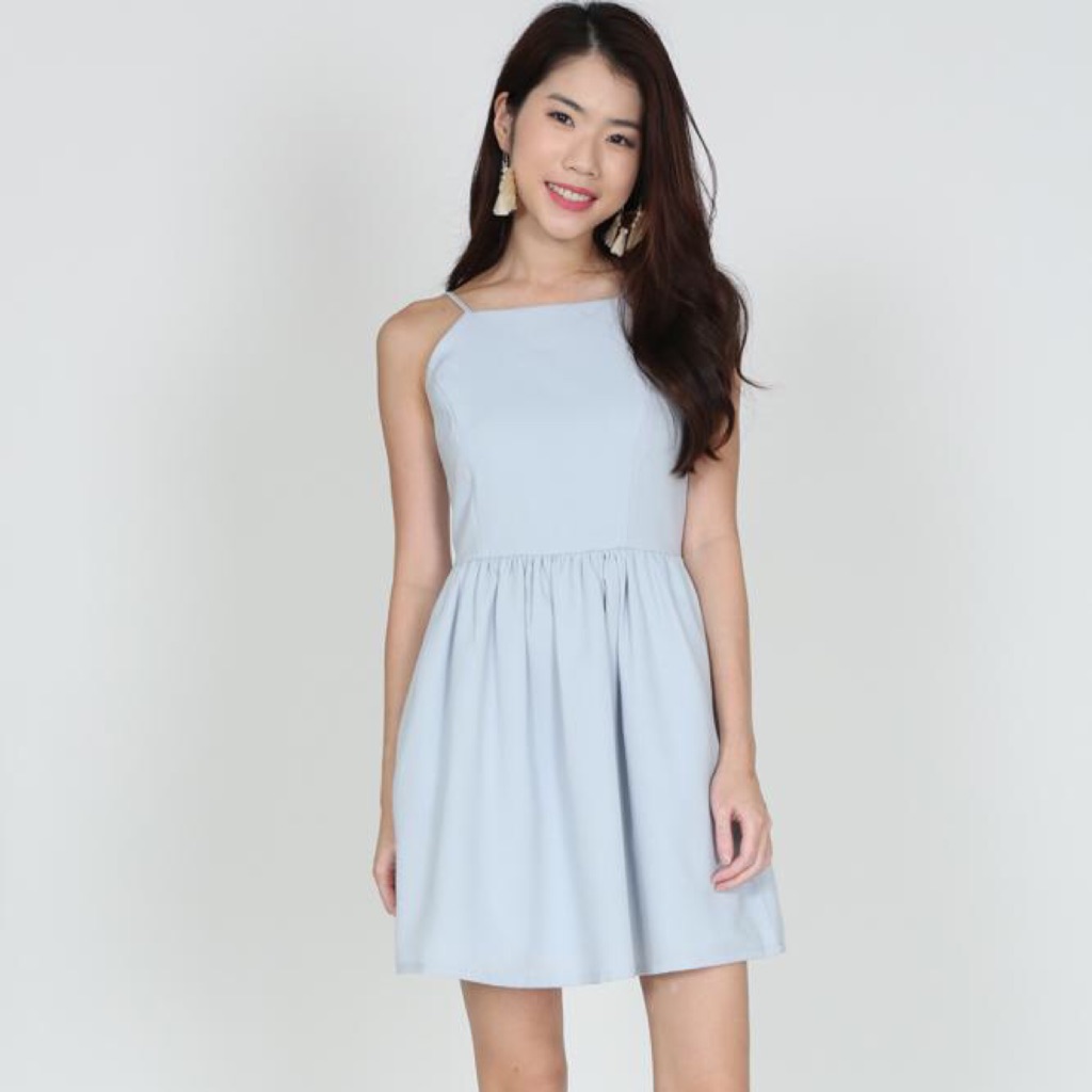 baby blue cami dress